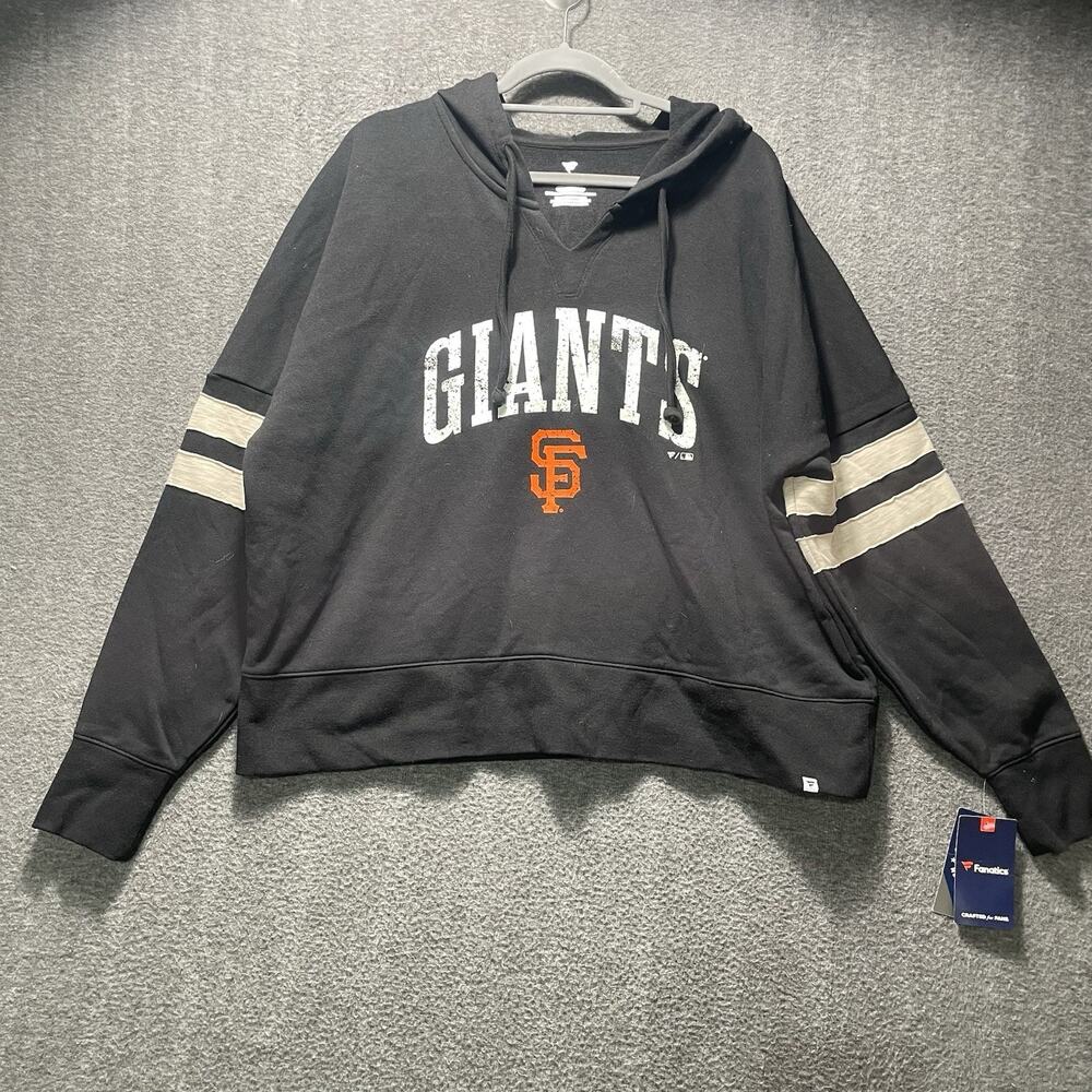 Fanatics San Francisco Giants Baseball Hoodie Womens XXL 2XL MLB Black Comfy NWT